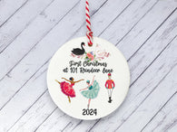 Ceramic Circle Decoration - Nutcracker personalised first xmas in our new home