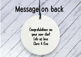 Motivational Gift - Always believe something wonderful is going to happen - Botanical Ceramic circle
