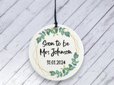 Engagement gift - Soon to be Mrs Personalised Ceramic circle