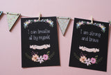 Premature Baby Journey Cards ® - Chalkboard Floral