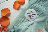 Custom Badges, Magnets, Keyrings or Mirrors for Hen Do - Floral Arrow