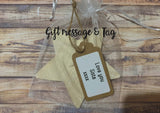 Wooden Colour In Doodle Star Ornament or magnet - Merry Xmas to the best Grandparents