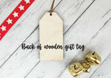 Reusable Gift Tag - Nutcracker Swans