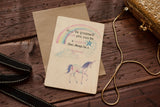 Printed Wooden Wish Bracelet Be a Unicorn