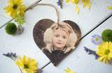 Printed Wooden Photo Heart
