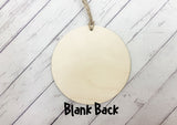 Wooden Circle Decoration - Star sign plaque - Virgo