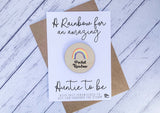 Wooden pocket rainbow for an amazing Auntie to be