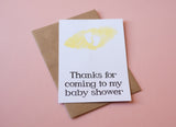 A6 Postcard Print - Thanks Baby Shower