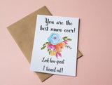 A6 Postcard Print - Mother's Day - Best Mum Ever!