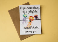 A6 postcard print - Jellyfish