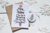 Christmas Tree Nursery Teacher A6 Postcard