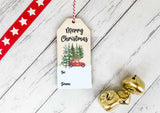 Reusable Gift Tag - Red Car