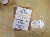A6 postcard print - Dads Are Like Stars