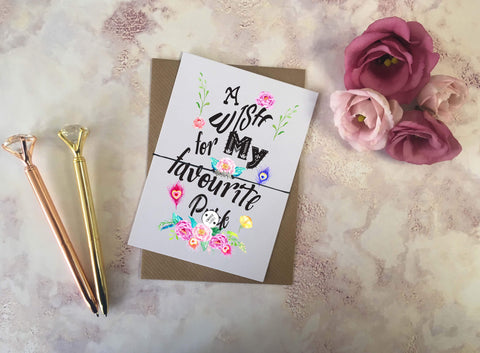 SWEARY A Wish for my Favourite Pr*ck Wish Bracelet