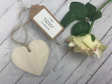 Ceramic Hanging Heart - Own choice of wording Rainbow watercolour
