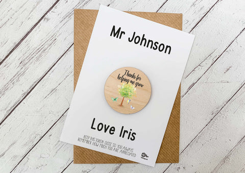 Token - Thanks for Helping Me Grow