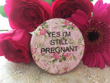 Bright Floral Alternative Pregnancy Badges