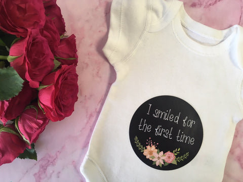 Developmental Journey Stickers - Chalkboard Floral