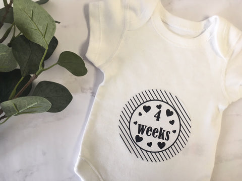 Weekly Journey Stickers - Monochrome