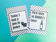 Daddy Journey Cards ® Monochrome