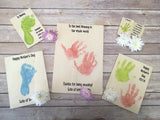 Printed Wooden Plaques  - Printed with Your Own Drawing or Hand & Footprints