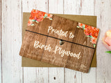 Floral wood style Wish bracelet - Aunties like you are precious and few