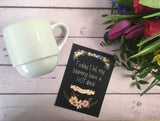 Alternative Baby Journey Cards ® Chalkboard Floral