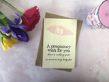 Printed Wooden Wish Bracelet - Pregnancy Wish