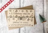 Wish bracelet - Xmas Doodle Wish for an amazing Papa