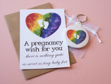 A6 Postcard Print - Rainbow Pregnancy Wish