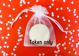 Wooden token - Pocket Hug Valentines Rainbow