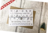 Wish bracelet - Xmas Doodle Wish for an amazing Step Mom