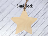 Wooden Star Ornament - Grandads Are Like Stars