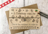 Wish bracelet - Xmas Doodle Wish for an amazing Glam-Ma