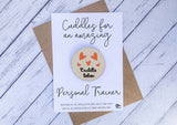 Wooden cuddle Token - Cuddles for an amazing Personal Trainer