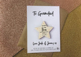 Grandads are like Stars magnet card