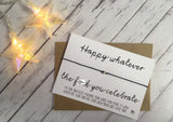 Sweary Wish Bracelet Happy Whatever the f*ck you celebrate