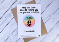 Cuddle Token - Rainbow hug design