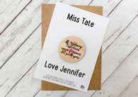 Token - If Nursery Teachers were flowers I'd pick You