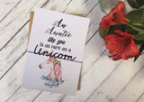 An Auntie Like You is as rare as a Unicorn Wish Bracelet