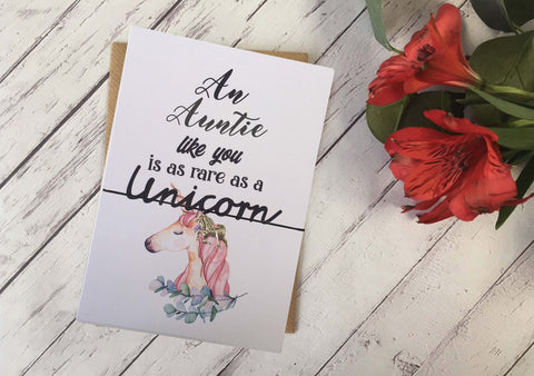 An Auntie Like You is as rare as a Unicorn Wish Bracelet