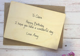 Wooden Wish Bracelet - A Wish for an Amazing Aunt