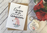 A Cousin Like You is as rare as a Unicorn Wish Bracelet