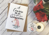 A Cousin Like You is as rare as a Unicorn Wish Bracelet