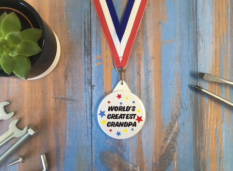 World's Greatest Grandpa Medal