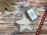 Ceramic Hanging Star Decoration Baby's first xmas bear