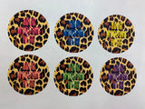 Personalised Badge leopard print