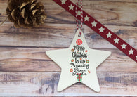 Ceramic Hanging Star - Merry Christmas to an Dance Teacher
