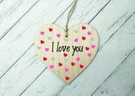 I love you wooden heart