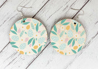 Easter Earrings egg blue and teal